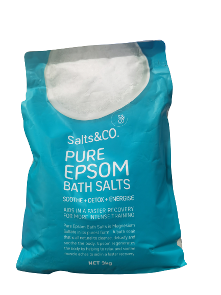 Salts & Co PURE EPSOM BATH SALTS 3kg - Hair & Soul Wellness Hub