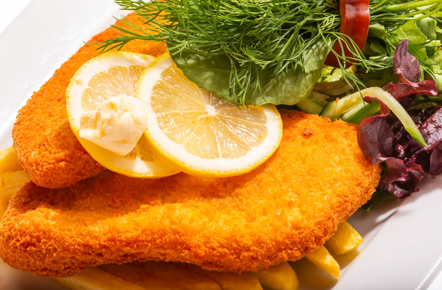 Chicken Schnitzel Platter