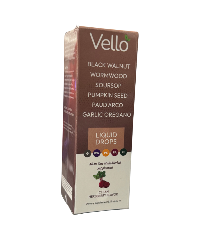 Vello Black Walnut Wormwood Soursop Pumpkin Seed Paud 'arco Garlic Oregano