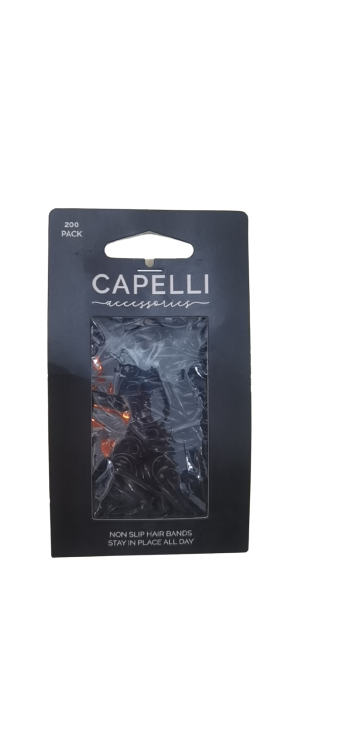CAPELLI nonslip hair bands stay in place all day 200 pack - Hair & Soul Wellness Hub