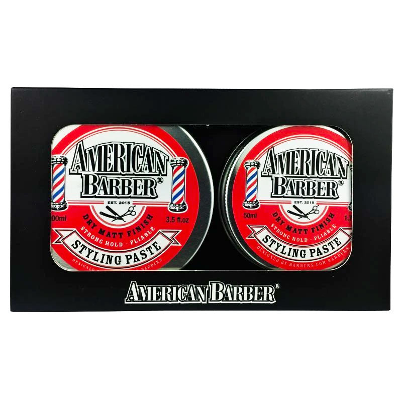 American Barber Styling Paste 50ml-100ml Duo Pack - Hair & Soul Wellness Hub