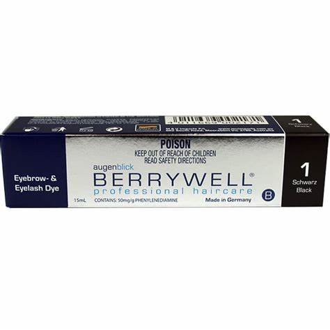 Berrywell Eyelash Tint Schwarz Black 1 ( 15ml ) - Hair & Soul Wellness Hub